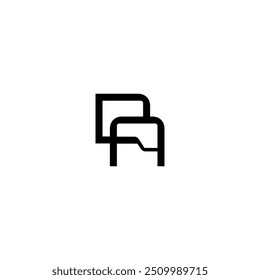 DA monogram logo design letter text name symbol monochrome logotype alphabet character simple logo