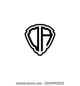 DA monogram logo design letter text name symbol monochrome logotype alphabet character simple logo