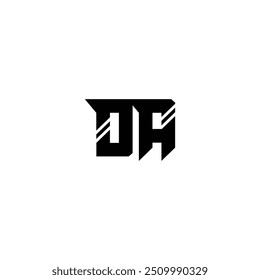 DA monogram logo design letter text name symbol monochrome logotype alphabet character simple logo