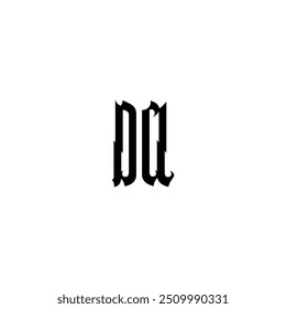 DA monogram logo design letter text name symbol monochrome logotype alphabet character simple logo