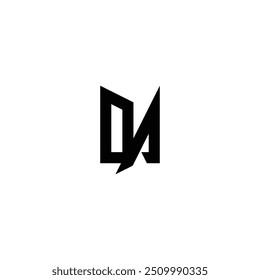 DA monogram logo design letter text name symbol monochrome logotype alphabet character simple logo