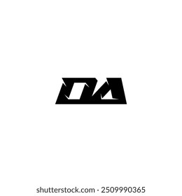 DA monogram logo design letter text name symbol monochrome logotype alphabet character simple logo