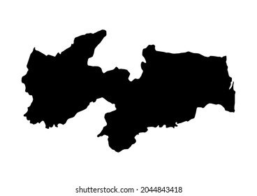 Paraíba-Estado da Paraiba-Brazil map, fully editable detailed vector map of Paraíba-Estado da Paraiba-Brazil . The file is suitable for editing and printing of all sizes.