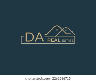 DA Real Estate  Consultants Logo Design Vectors images. Luxury Real Estate Logo Design