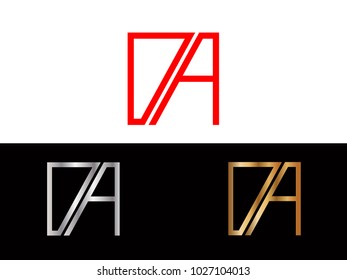 DA square shape vector design