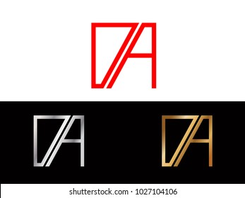 DA square shape vector design