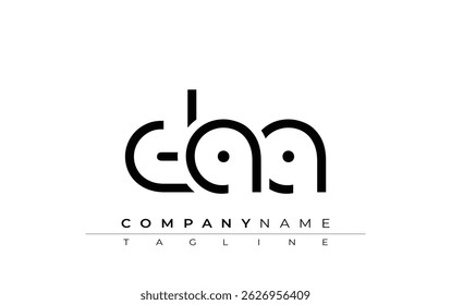 DAA abstract letter design. Modern Business Logo Design With Abstract Typography and Contemporary Style