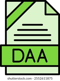 DAA Filled Style Icon Design