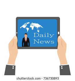 Daaily news in tablet