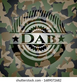 Dab camouflage emblem. Vector Illustration. Detailed.