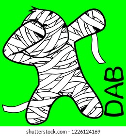 dab dabbing pose mummy kid cartoon in vector format very easy to edit 