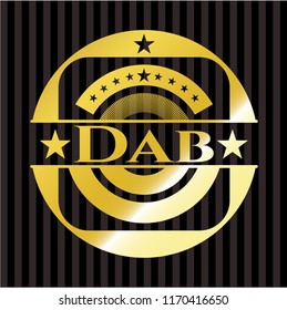 Dab gold badge or emblem