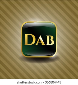 Emblema o placa de oro de Dab