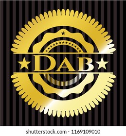 Dab gold shiny emblem