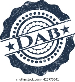 Dab grunge stamp