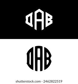 DAB letter logo vector design, DAB simple and modern logo. DAB luxurious alphabet design