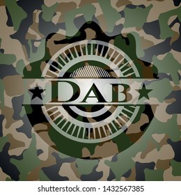 Dab on camouflage texture. Vector Illustration. Detailed.