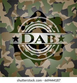 Dab on camouflaged texture