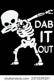 
Dab It Out eps cut file for cutting machine