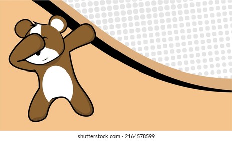 dab pose hamster cartoon in vector format