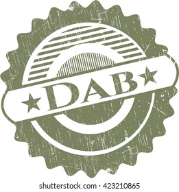 Dab with rubber seal texture