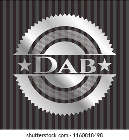 Dab silver emblem or badge