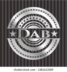 Dab silver emblem or badge
