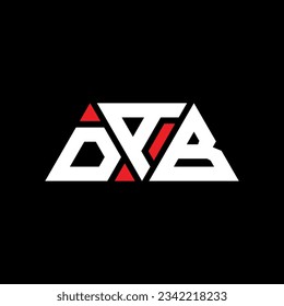 DAB Dreieck-Buchstaben Logo-Design mit Dreiecksform. DAB Dreieck Logo Design Monogramm. DAB Dreieck-Vektorlogo-Vorlage mit roter Farbe. DAB dreieckiges Logo Einfach, elegant und luxuriös.