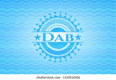Dab water representation style emblem.