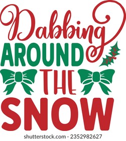 Dabbing around the snow - Christmas Design