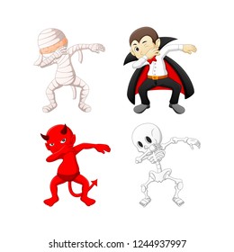 dabbing cartoon halloween costumes