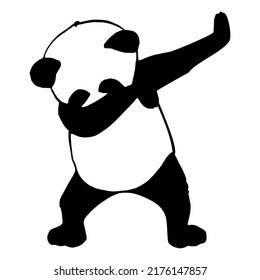 dabbing panda animal, panda lovers