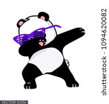 Dabbing Panda Vector Design
