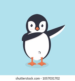 Dabbing Penguin cartoon vector