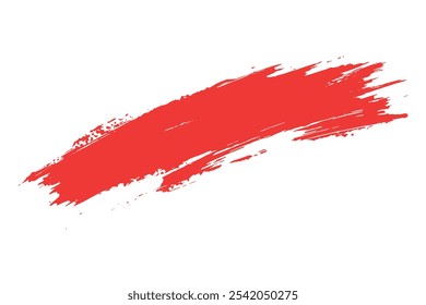 dabbing with red paint, brushstroking with red paint Bright background with red nail polish stains. Vivid bloody varnish texture on white table, free space. Glamour, fashion, makeup, beauty concept