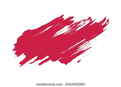 dabbing with red paint, brushstroking with red paint Bright background with red nail polish stains. Vivid bloody varnish texture on white table, free space. Glamour, fashion, makeup, beauty concept