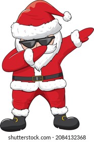 Dabbing Santa Christmas Dab Dance