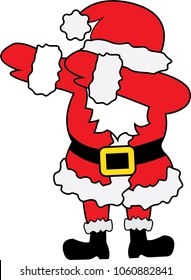 Dabbing Santa Claus 