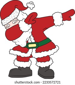 Dabbing Santa Dab Christmas Funny Santa Clause