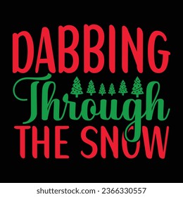 Dabbing Through the Snow - Christmas design