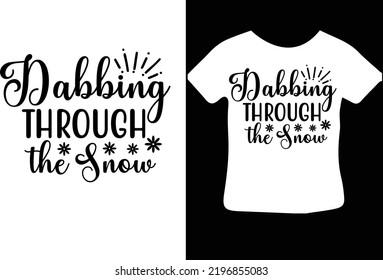 Dabbing Through the Snow design