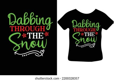 Dabbing Through the Snow svg design