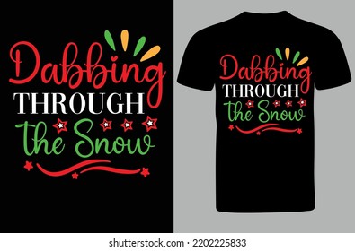 Dabbing Through the Snow svg design