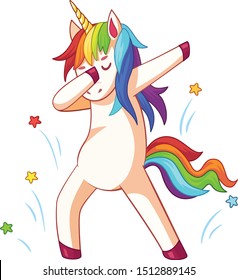 Dabbing unicorn dab dancing meme pose dreamy svg
