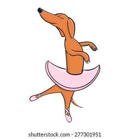 dachshund ballerina