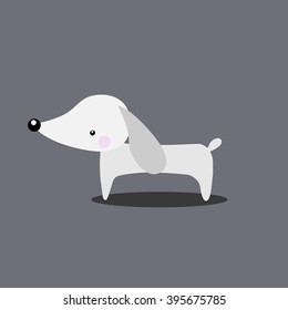 dachshund cartoon vector illustration