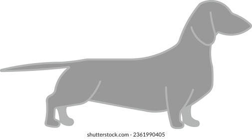 Mascota del perro de los puntos de contacto de Dachshund