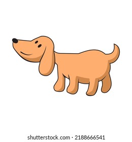Dachshund dog animal. Vector image