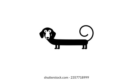 Dachshund Dog, high quality vector 