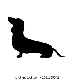 dachshund dog, logo element